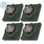 Set of 4 UCF212-39 Pillow Block Flange Bearings 2-7/16 Inch Bore