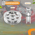 2X Flat Idler Pulley for Bad Boy Ferris Simplicity Snapper (48"-54")