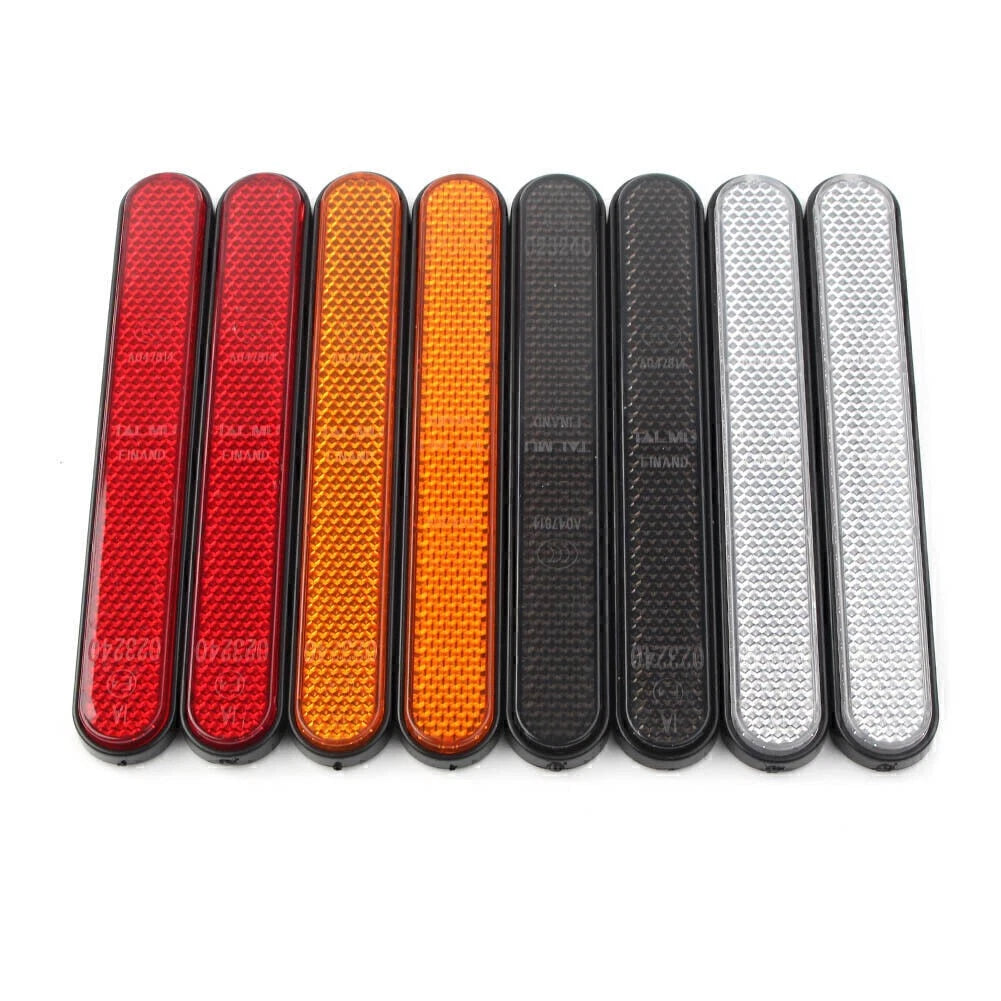 Set of 4 Rear Mudguard Fender Reflectors for Harley Sportster 883 1200 (2004–2023)