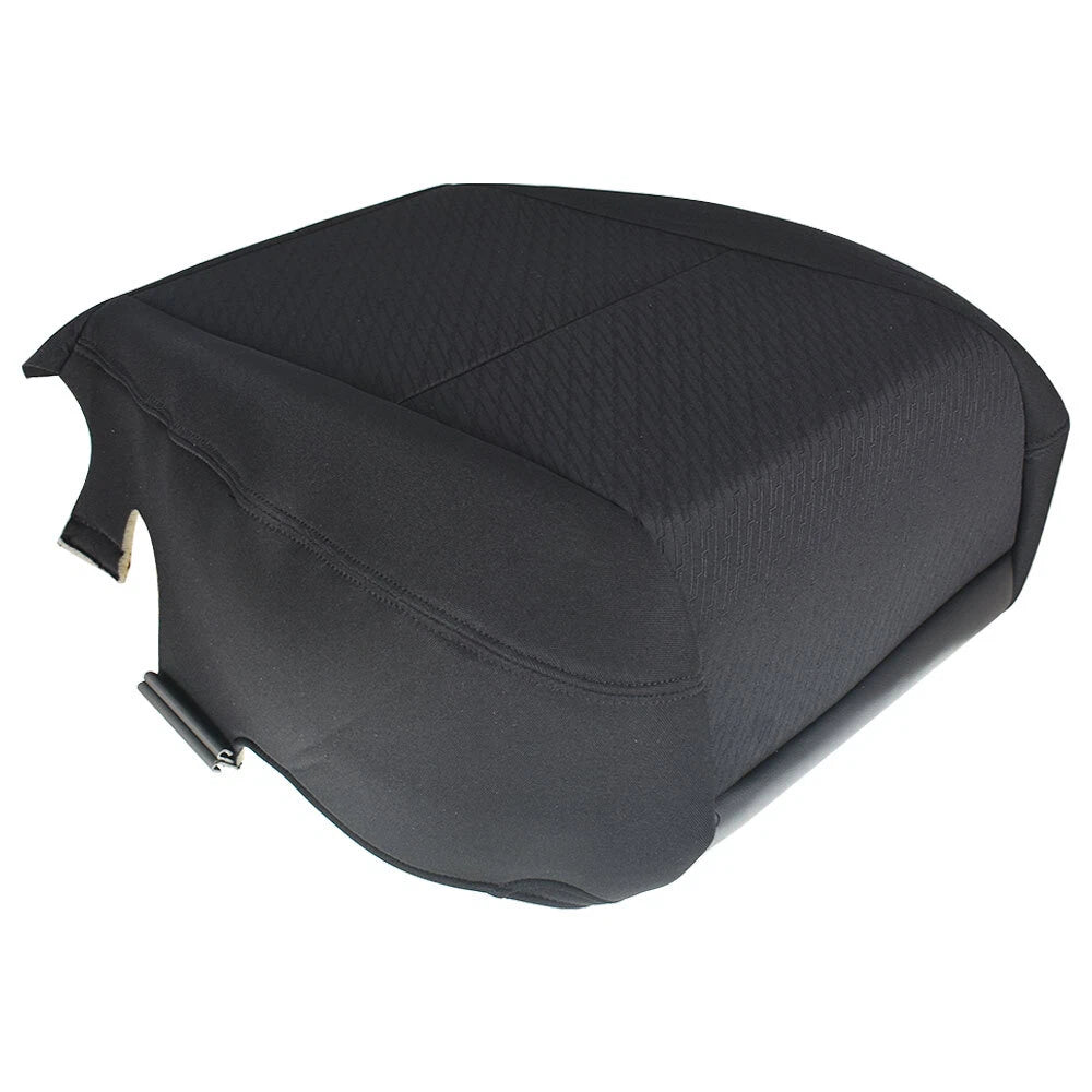 Driver Bottom Seat Cover for Chevy Silverado 1500 2500 3500 (2007–2014) Black Cloth