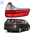 Right Passenger Side Tail Light for Toyota Sienna (2015–2020) Chrome