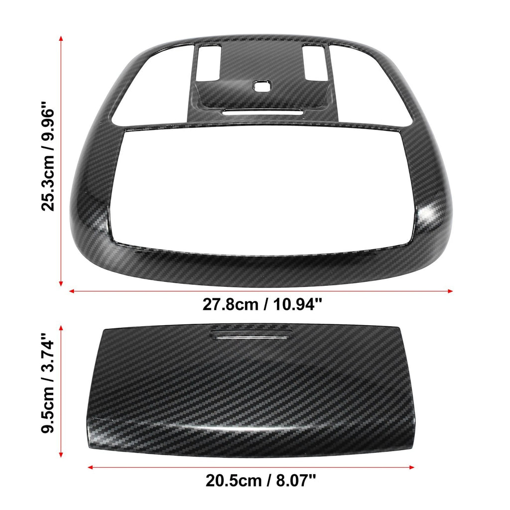 Carbon Fiber Roof Reading Light Cover Trim for Dodge Charger (2011–2021)