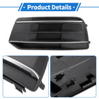 1pc Fog Light Grill for Audi Q5 (2018–2021) No. 80A807679D Black Silver Tone