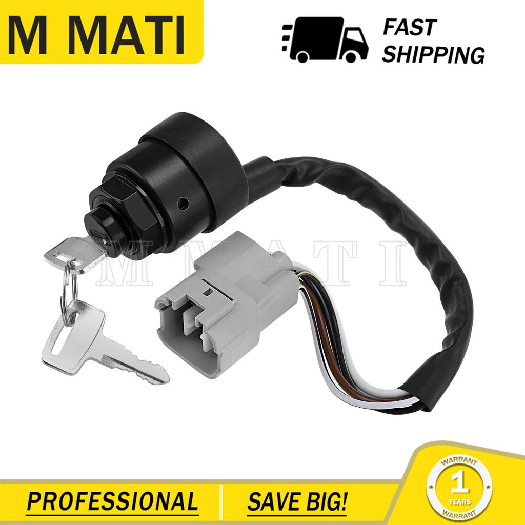 Ignition Switch w/ Key for Kawasaki Mule 3000/3010/3020 (27005-1244)