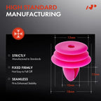 20Pcs 10mm Nylon Door Trim Panel Retainer Clips for Hyundai