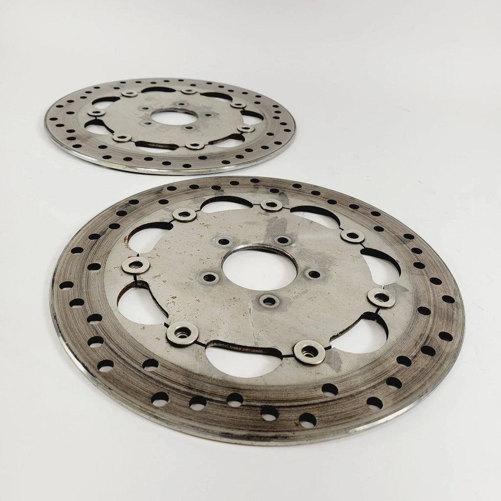 Set of 2 Front Brake Floating Rotors for Harley Touring Dyna (2008–2023)