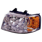 Replacement Chrome Passenger Head Light Assembly for 2003-06 Ford Expedition