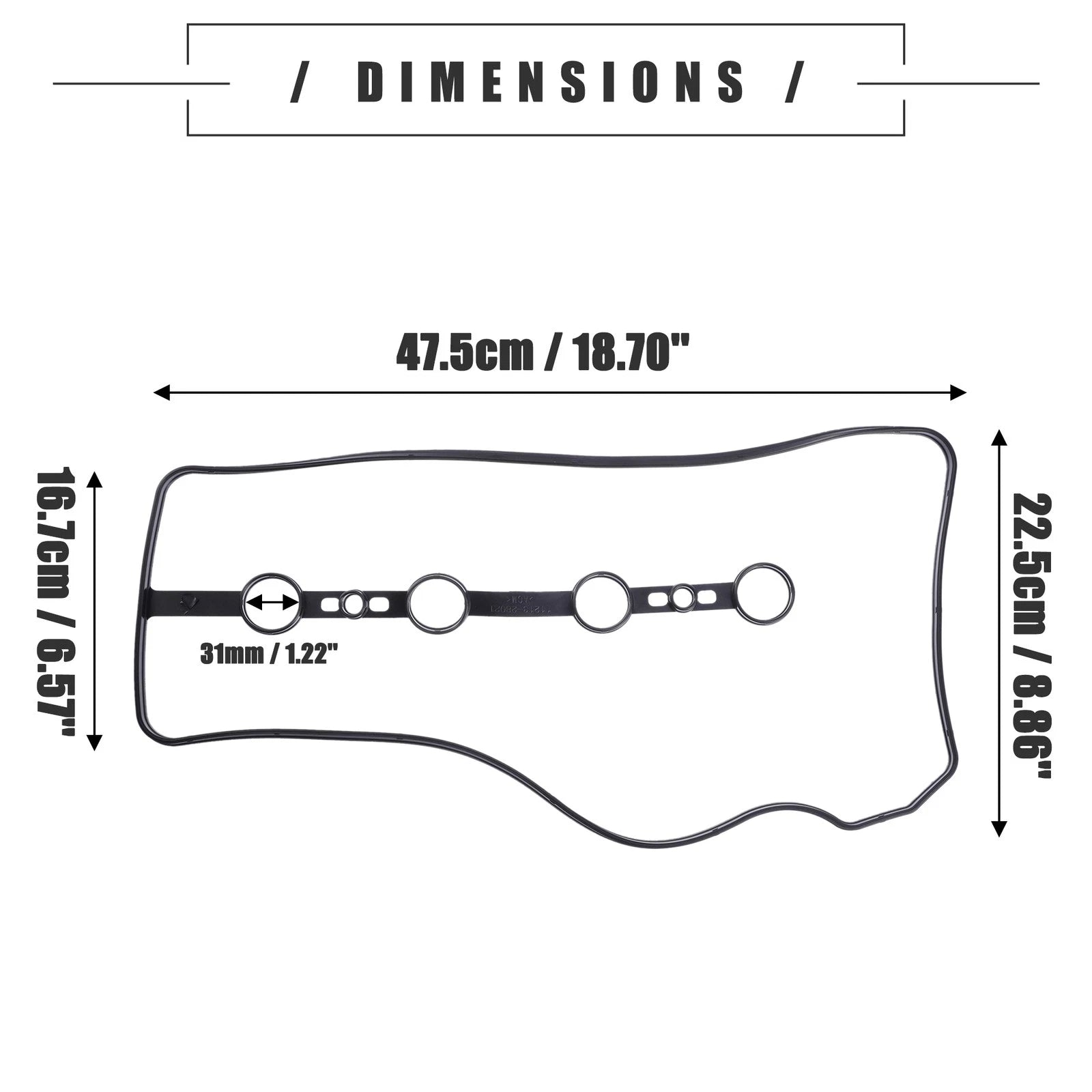 Valve Cover Gasket for Toyota Camry Corolla RAV4 (11213-28021 VS50530R)