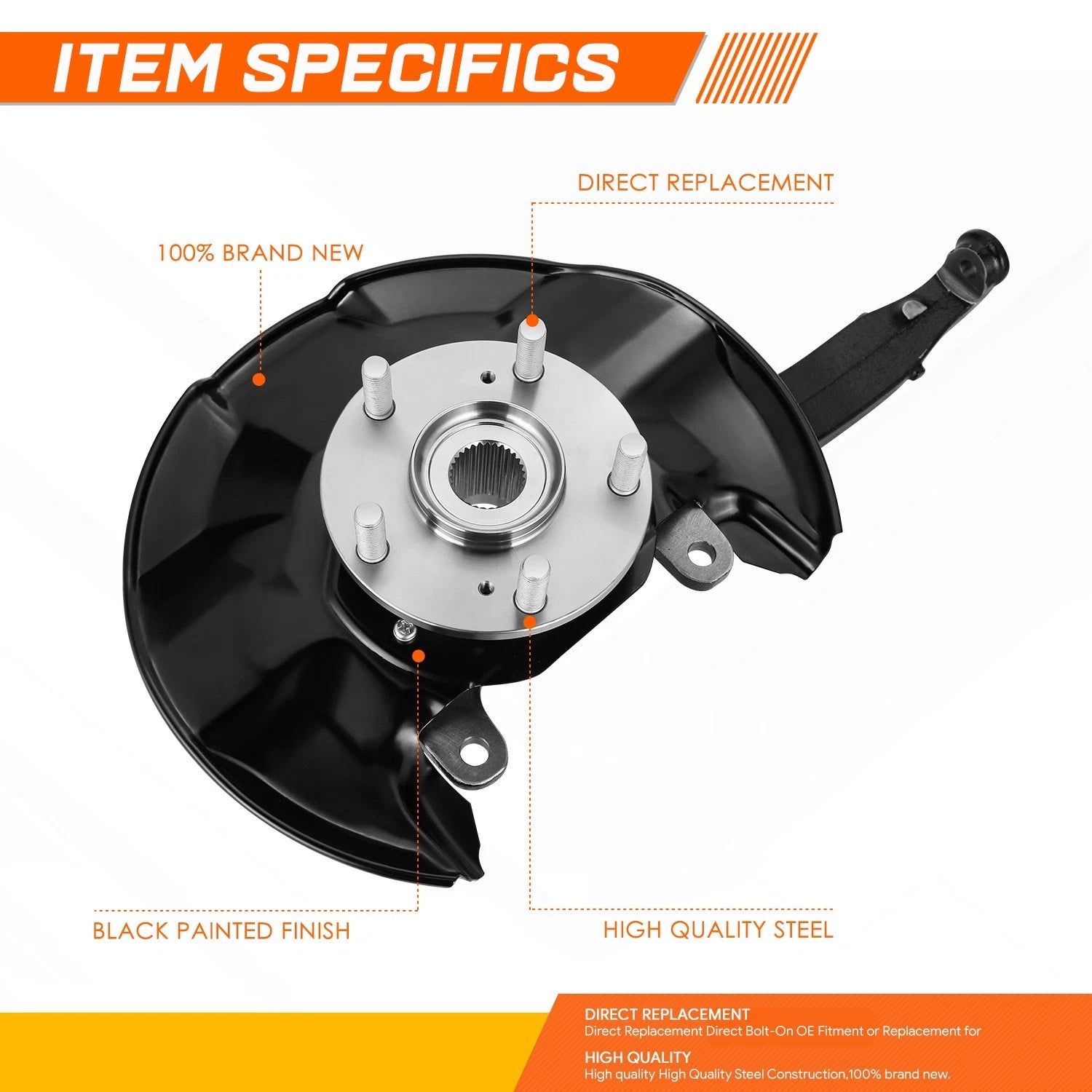 Loaded Knuckle Assembly for Acura TSX Honda Accord (2008–2014)