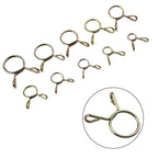 126 Pcs Fuel Line Hose Tubing Spring Clips Clamps Assortment Kit for Motorcycle