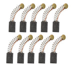 Set of 10 Carbon Brushes for Workshop (12mm, 8mm, 5mm)