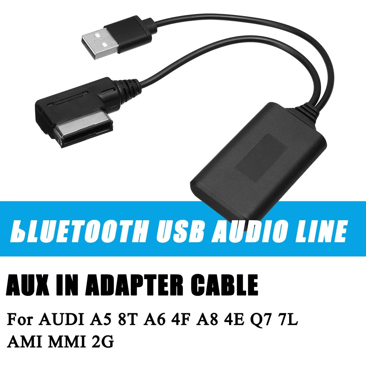 Bluetooth USB AUX Music Interface for Audi A5 8T A6 4F A8 4E Q7 (2008–2017)