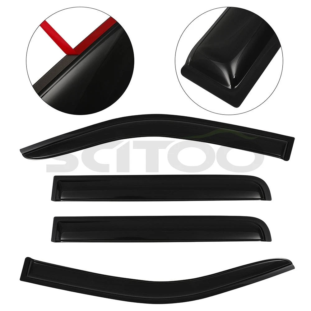 Window Visor Vent Guards for Nissan Frontier (2005–2018)