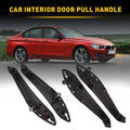 Set of 4 Black ABS Door Pull Handle Armrest Panels for BMW F30 F35 (2012–2019)