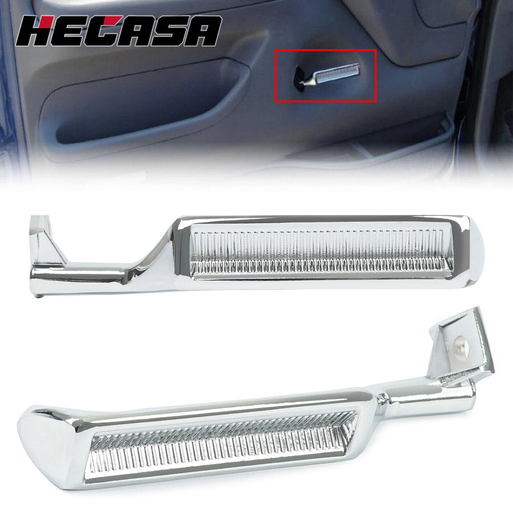 Chrome Inside Door Handles Pair LH RH for F-150 F-250 F-350 Bronco (1987–1996)