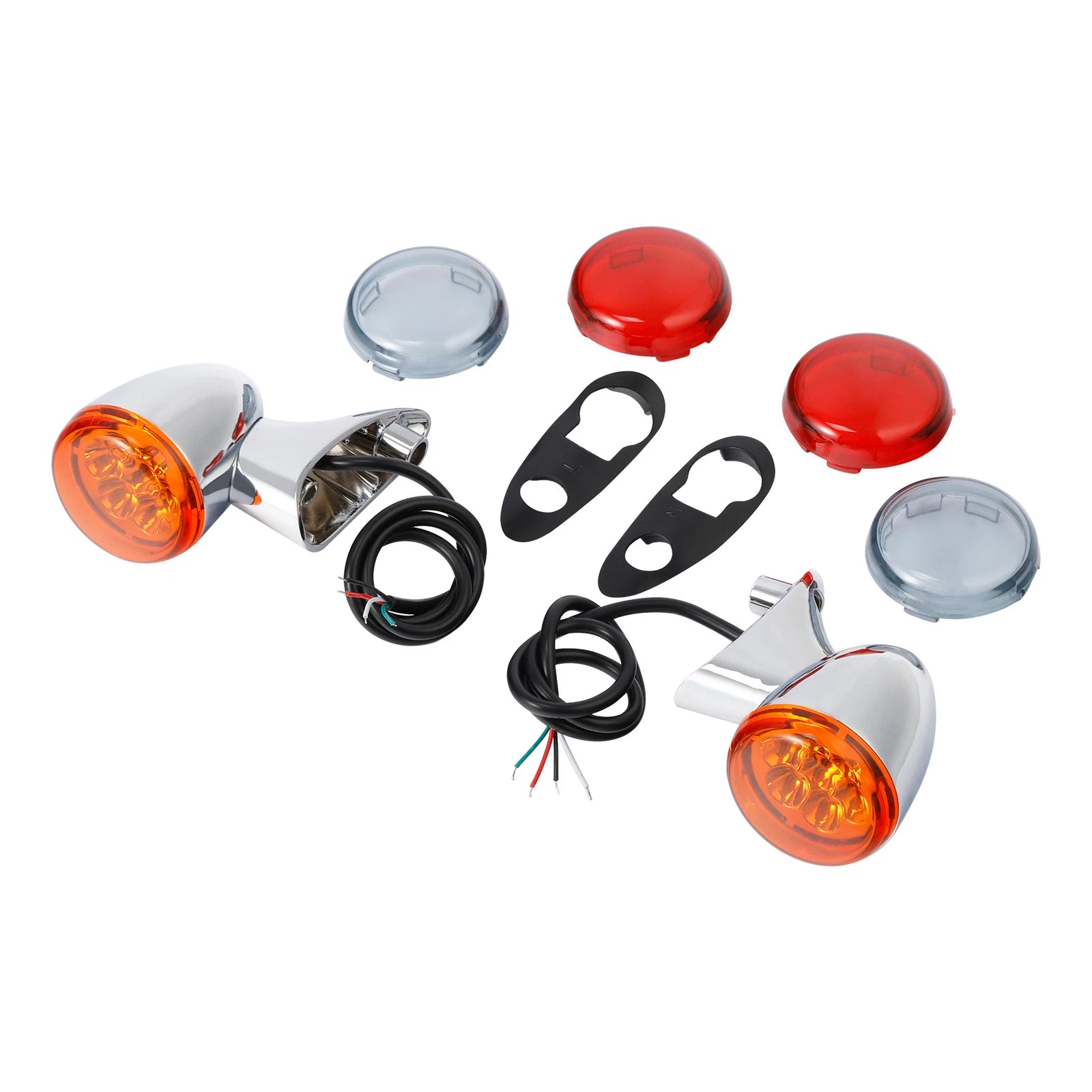 LED Turn Signal Light Bracket 4 Wires for Harley Touring Road Glide (2015–2024)