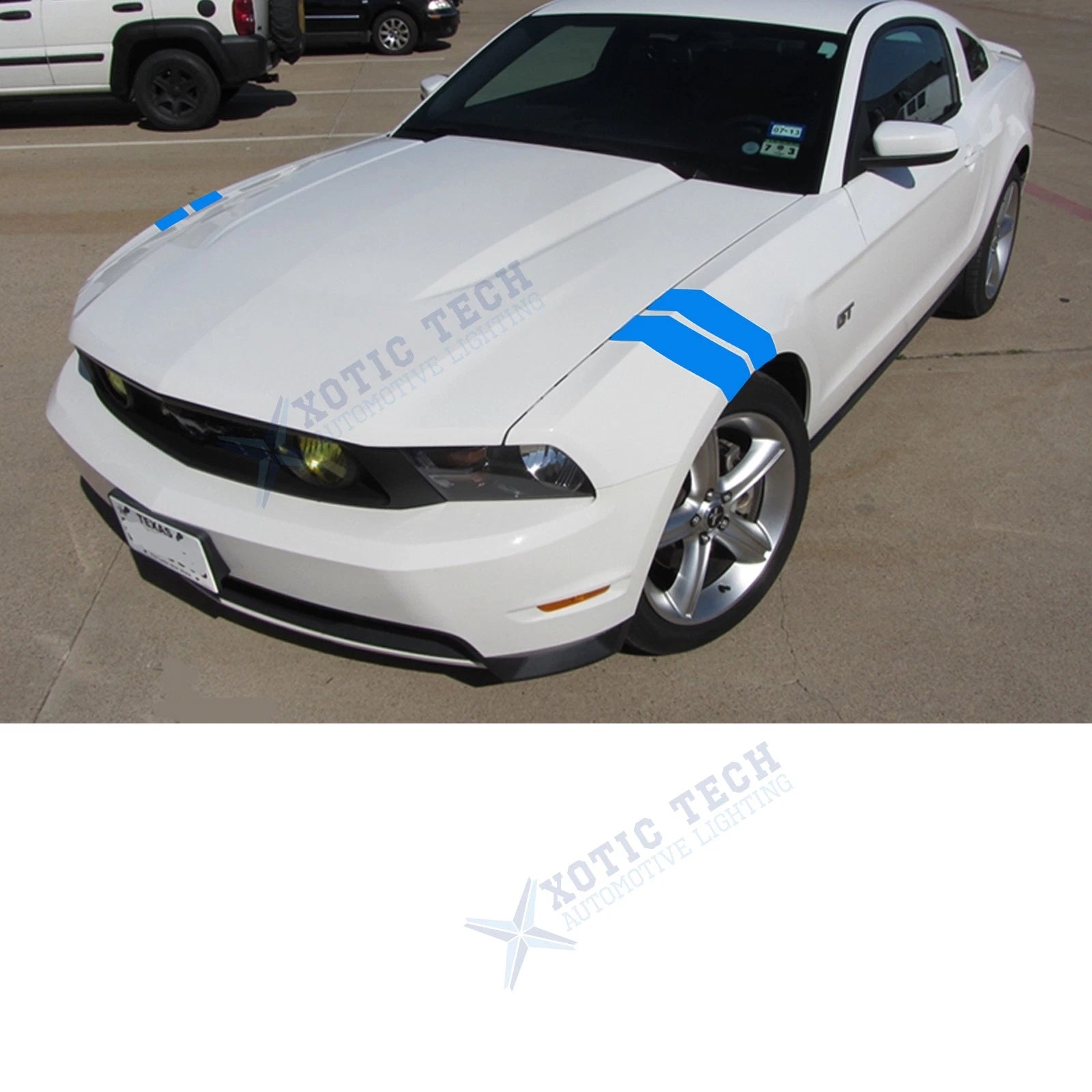 Hood Fender Decals Multi-Color Hash Marks for Dodge Charger Journey (-)