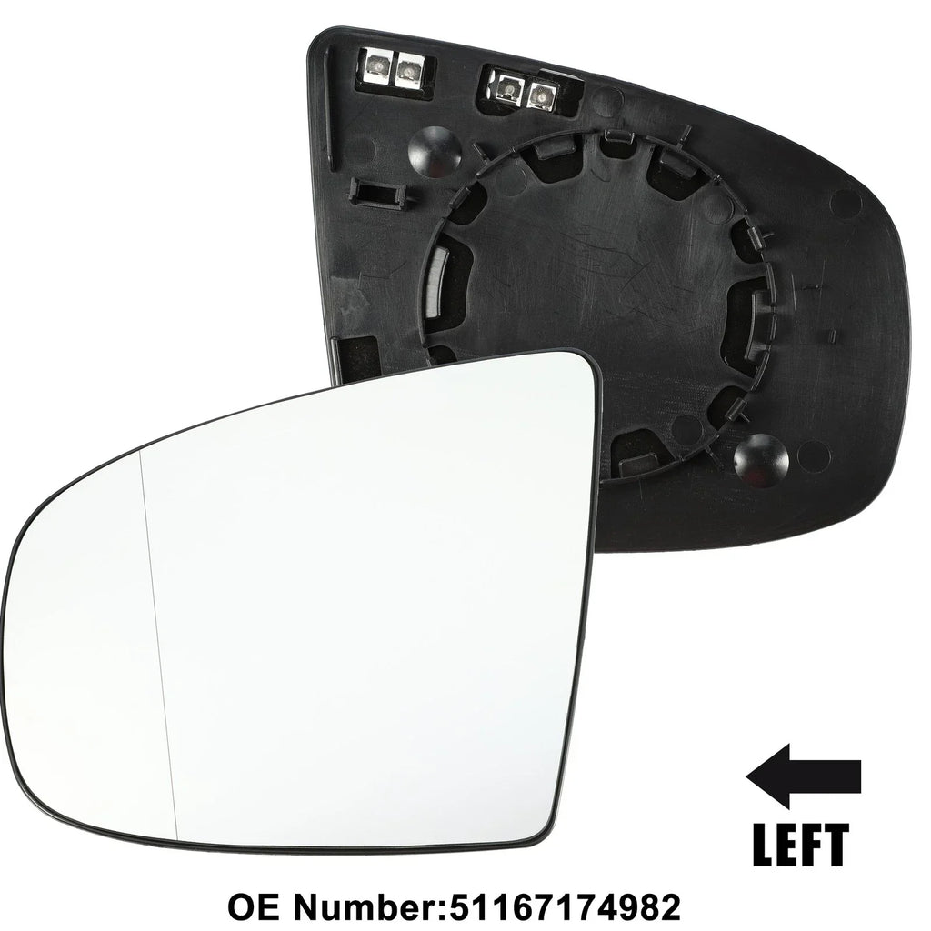 Left Mirror Glass Replacement with Backing Plate for BMW X6 (2008-2014)
Left Mirror Glass Replacement with Backing Plate for BMW X5 (2008-2014)