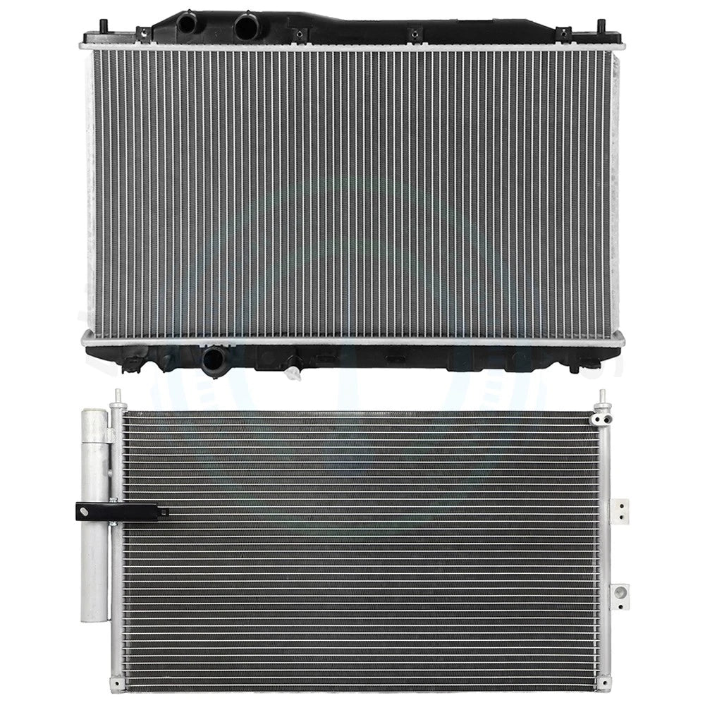 Aluminum Radiator & AC Condenser Cooling Kit for Honda Civic Acura CSX (2006–2011)