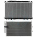 Aluminum Radiator & AC Condenser Cooling Kit for Honda Civic Acura CSX (2006–2011)