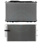 Aluminum Radiator & AC Condenser Cooling Kit for Honda Civic Acura CSX (2006–2011)