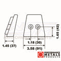 WSM Transom Anode for Volvo Penta DPS-A / DPS-B (2000–2023) PMC00156A