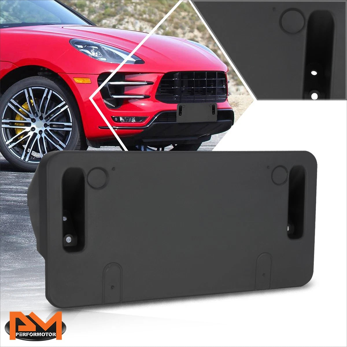 Tow Hook License Plate Mounting Bracket for Porsche Macan (2015–2018)