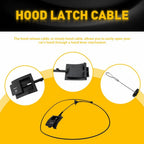 Hood Release Cable with Pull Handle for Ford F-150 (1992–1997)