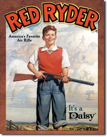 Vintage Replica Tin Metal Sign for Red Ryder BB Gun