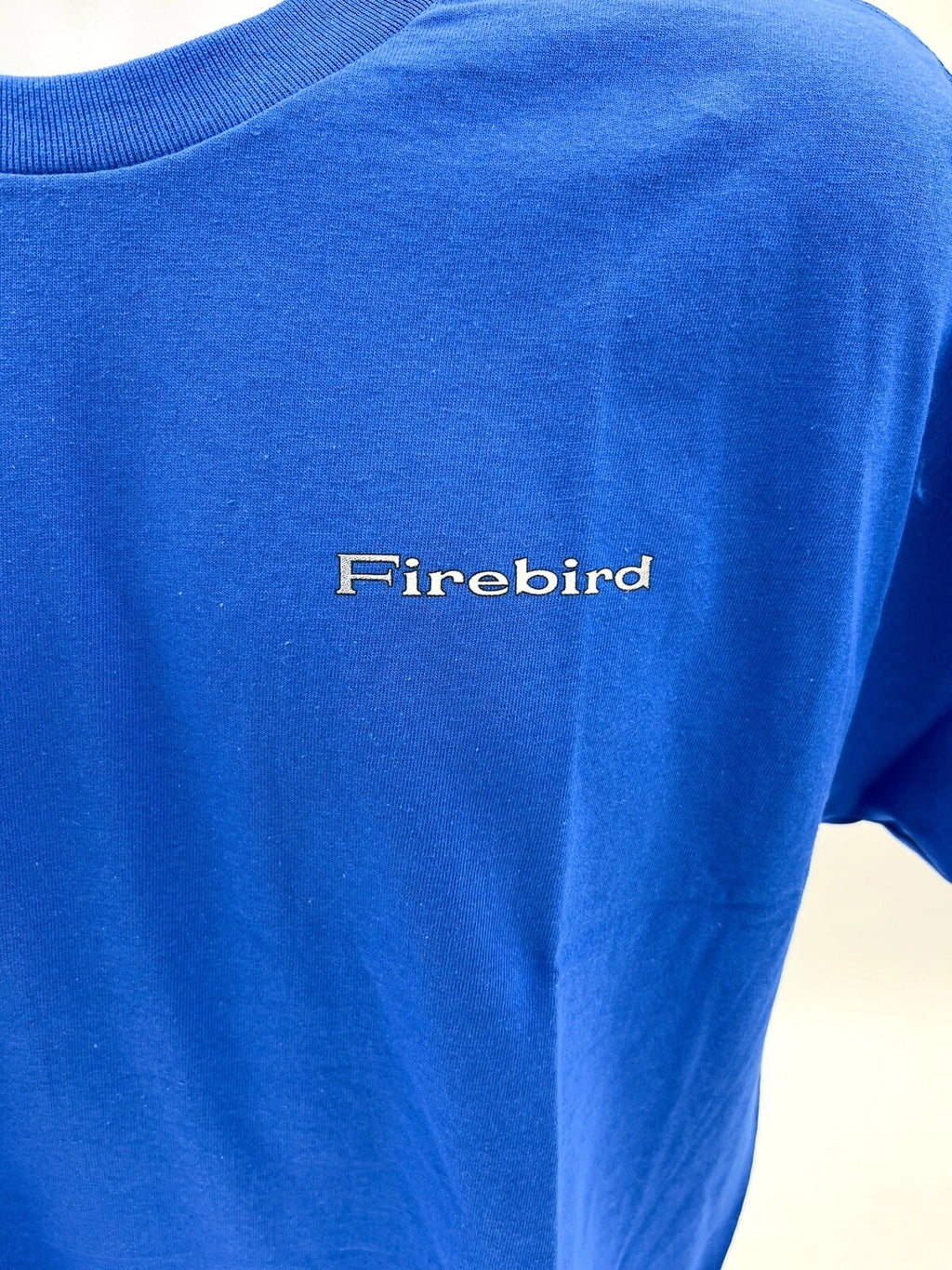 Pontiac Firebird T Shirt Blue American Muscle Flag for Pontiac Firebird (1969–2002)