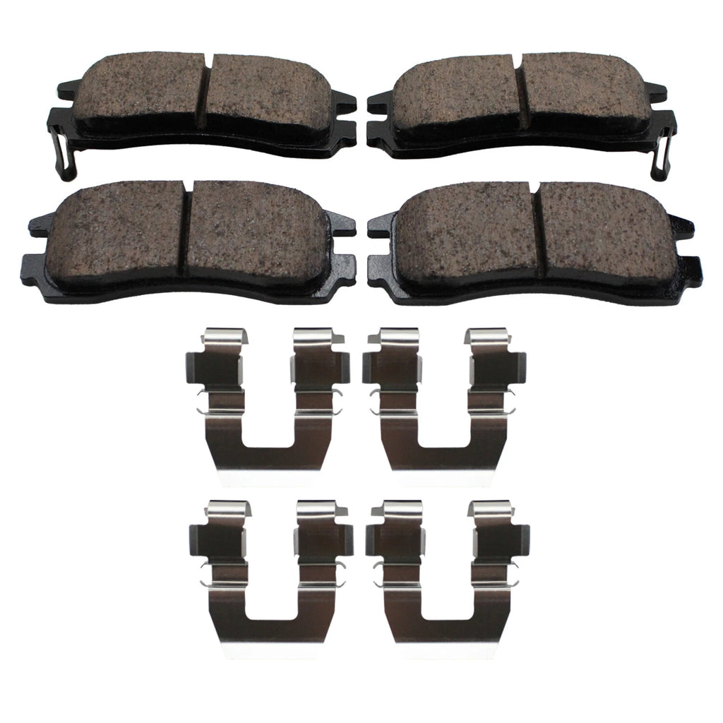 Set of 4 Akebono ProACT Rear Disc Brake Pads for Buick Chevrolet Oldsmobile Pontiac