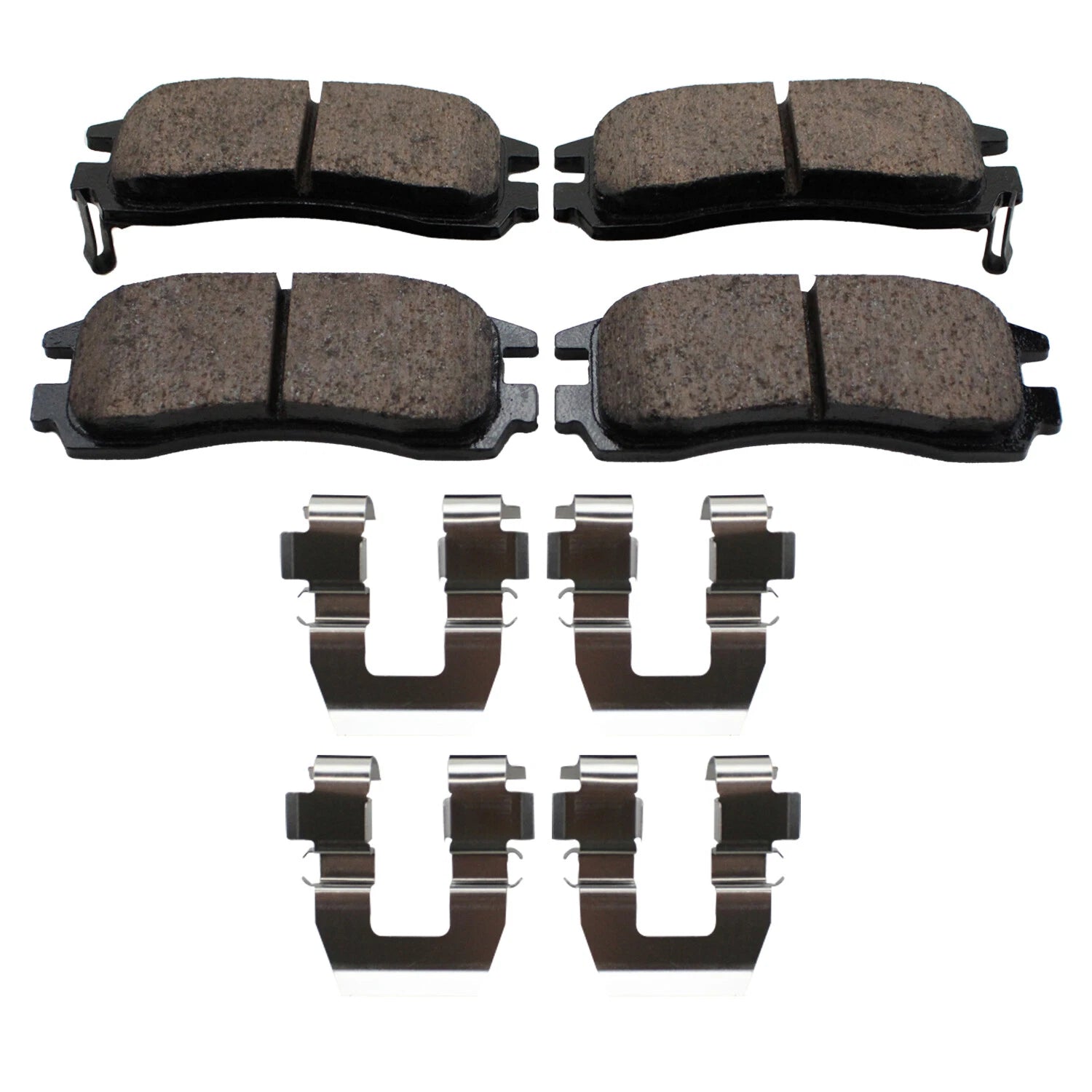 Set of 4 Akebono ProACT Rear Disc Brake Pads for Buick Chevrolet Oldsmobile Pontiac