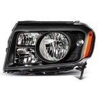 Headlight Assembly Pair for Honda Pilot (2009–2011) Black Housing Clear Lens