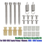 Stainless Headlamp Assembly Hardware Kit for Toyota Pickup 4Runner (1984–1989)