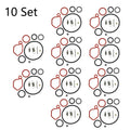 10x Carburetor Kit for Briggs & Stratton (590589, 08P502, 093J02)