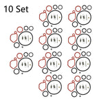 10x Carburetor Kit for Briggs & Stratton (590589, 08P502, 093J02)