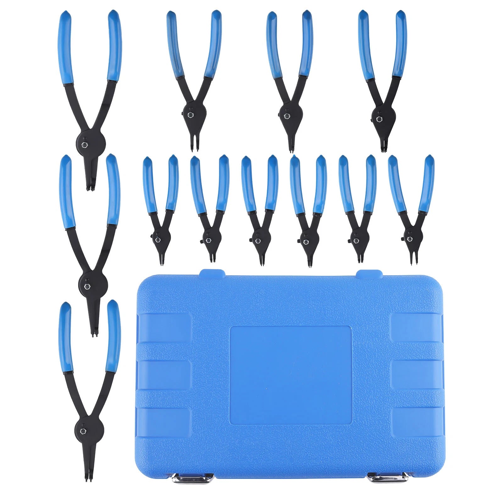 Set of 12 Snap Ring Pliers for Universal Use