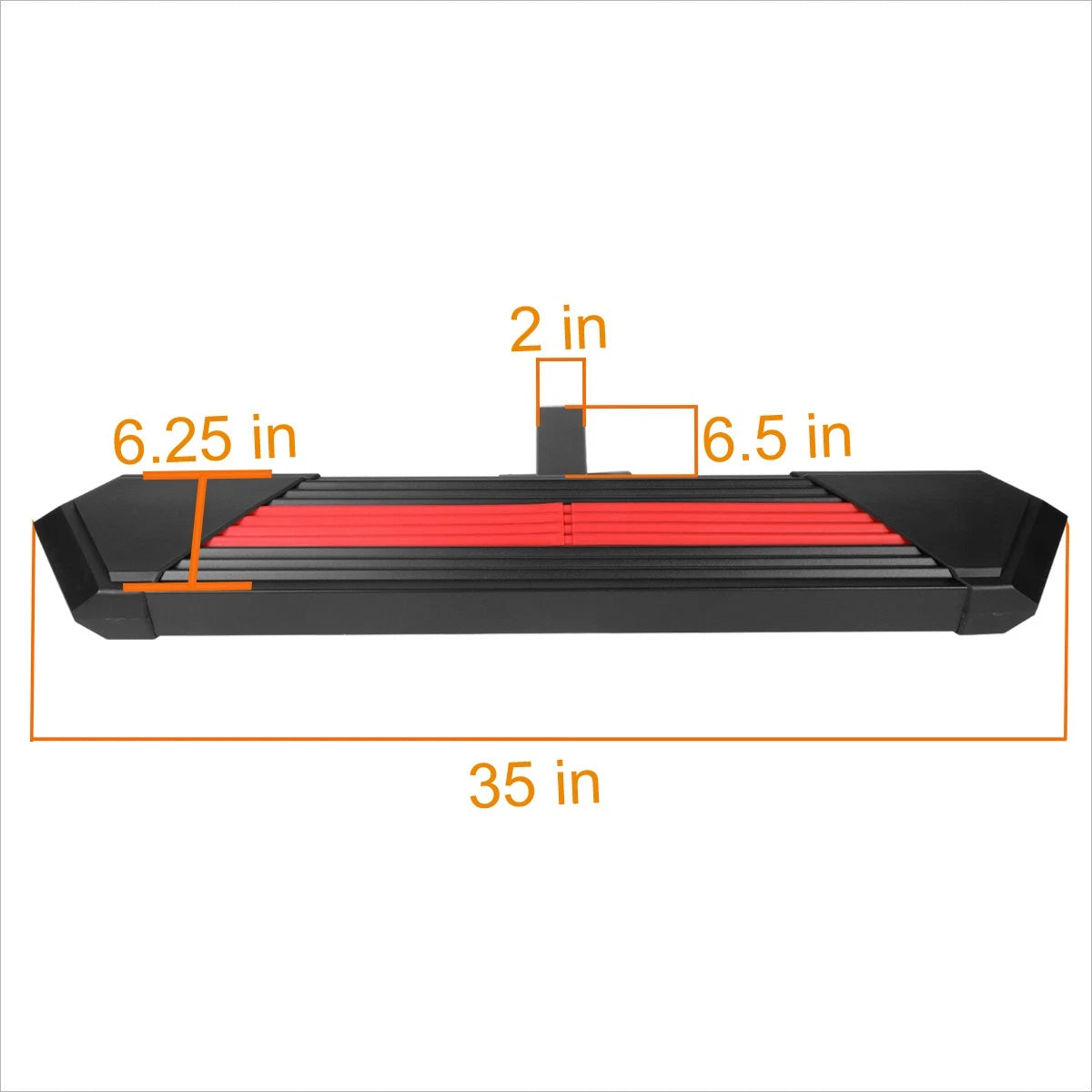 Trailer Tow Hitch Step Bar for Universal Fit 2" Receiver (35"L x 6.25"W)