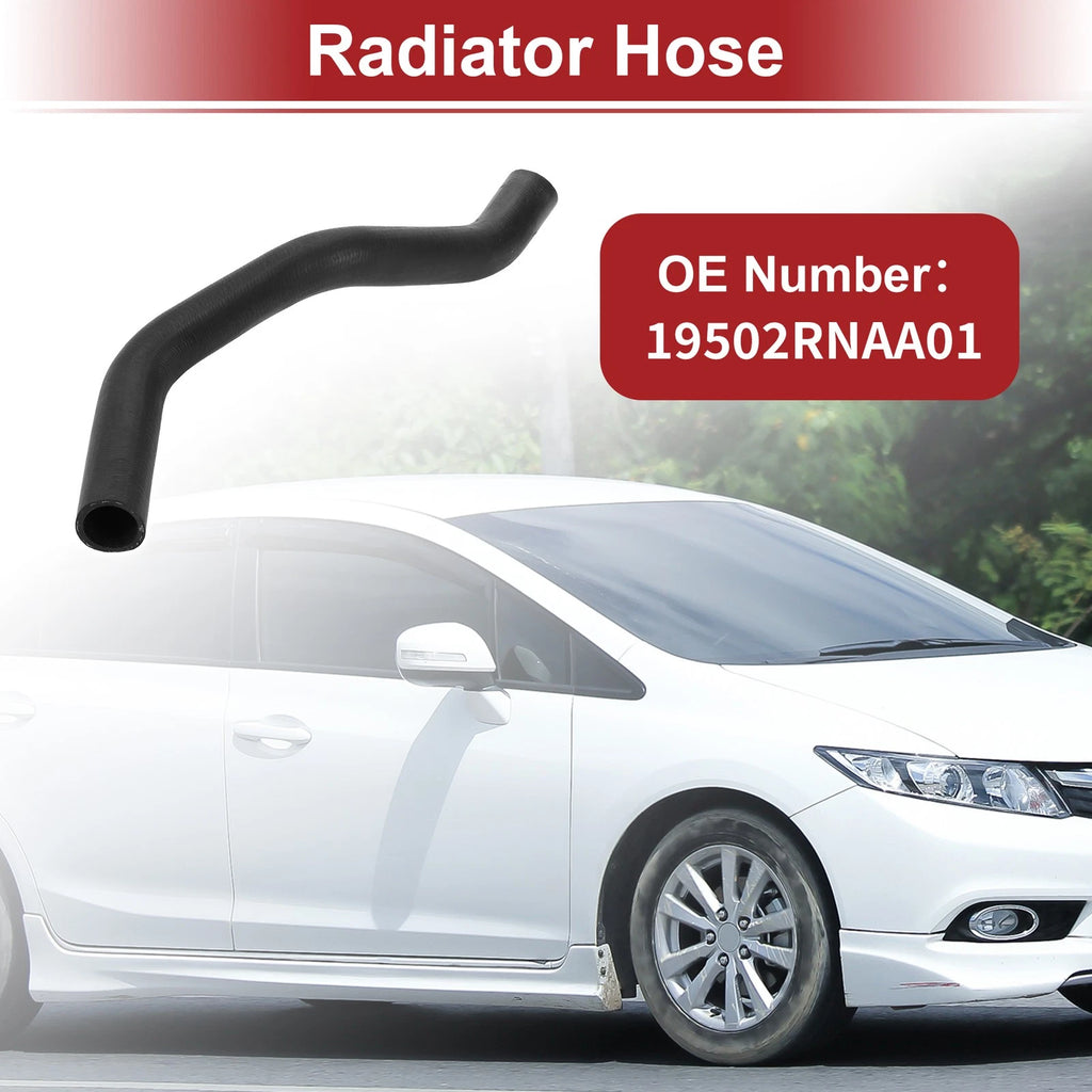 Radiator Hose for Honda Civic (2006–2011) No. 19502RNAA01 Rubber Black