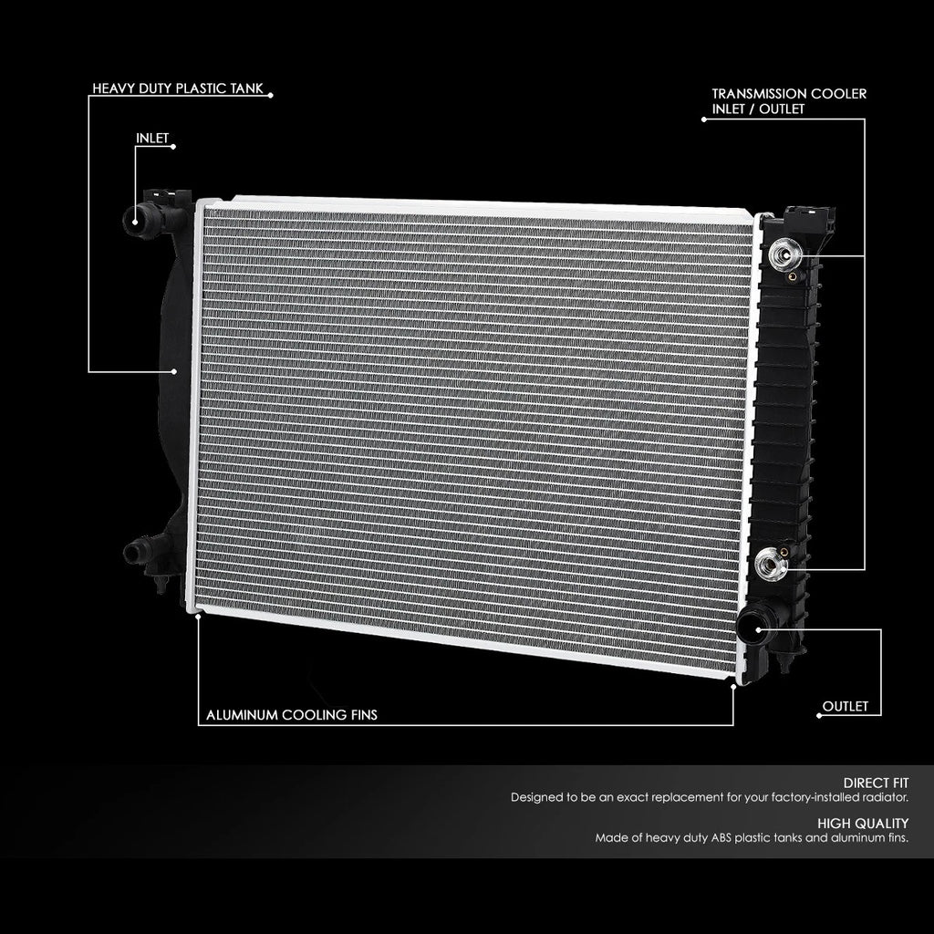 Aluminum Cooling Radiator for Audi A4/A6 Quattro (2002–2008) DPI 2590