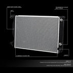 Aluminum Cooling Radiator for Audi A4/A6 Quattro (2002–2008) DPI 2590