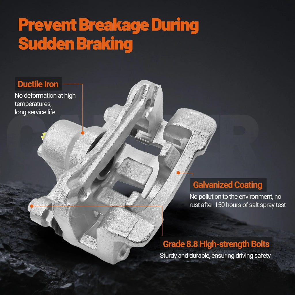 2X Rear Brake Calipers with Bracket for Kia Sportage Hyundai Tucson (2011–2015)