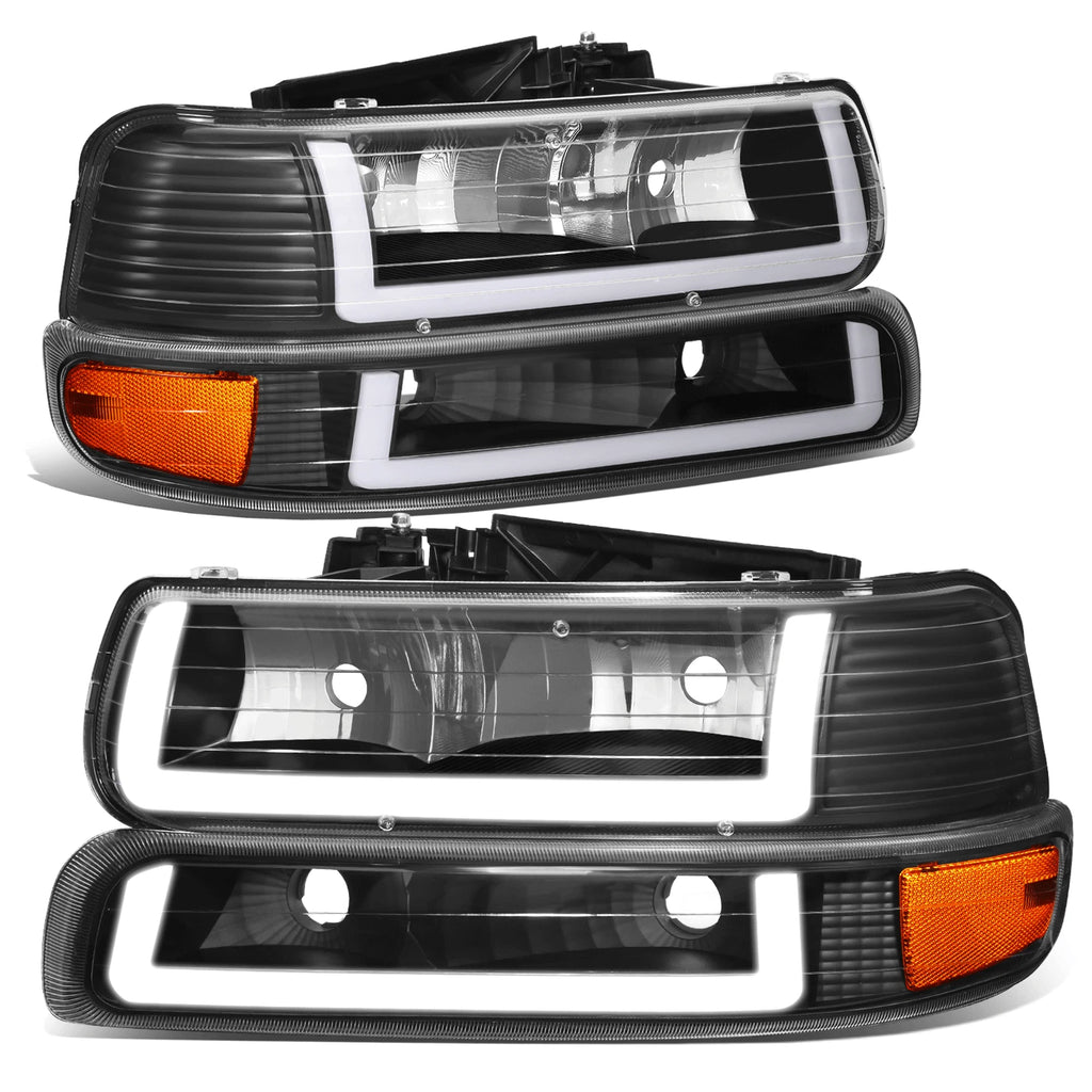 DRL LED Light Bar Type-2 Headlights for Silverado Suburban (1999–2002)