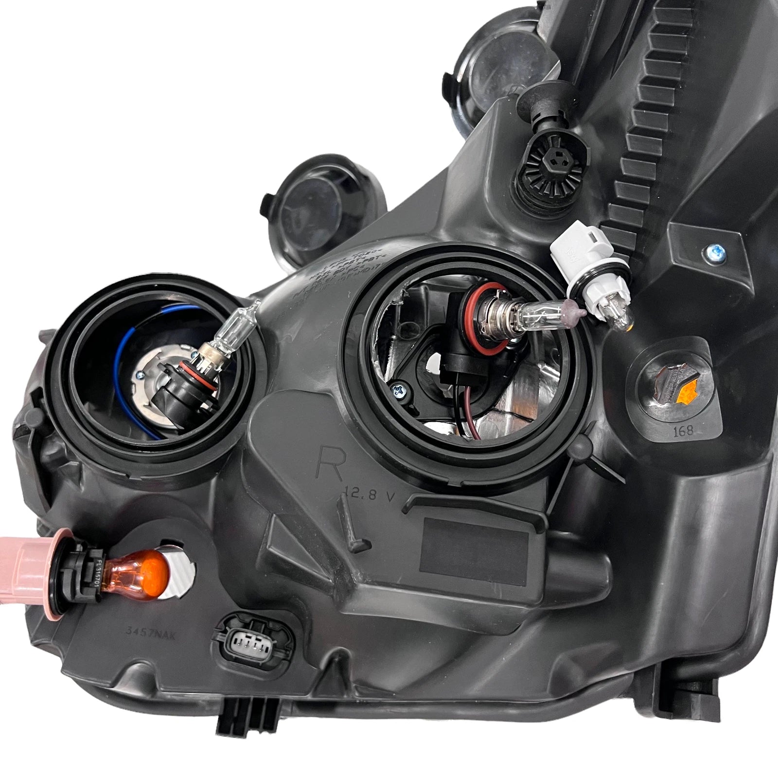 Halogen Black Headlight Right RH for Ford Transit 150/250/350 (2015–2022)