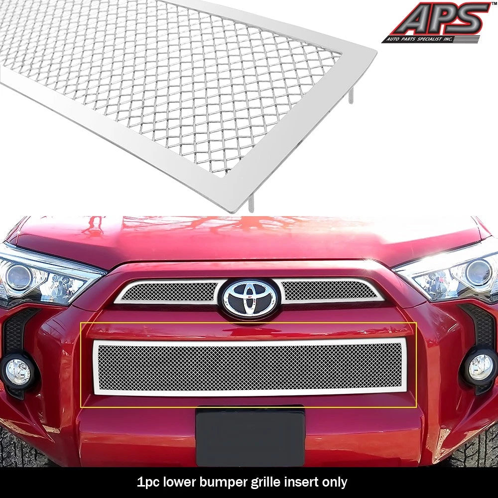 Stainless Chrome Mesh Grille Insert for Toyota 4Runner (2014-2024)