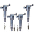 Set of 4 Ignition Coils & Nickel Spark Plugs for Optima Sonata (2011–2020)