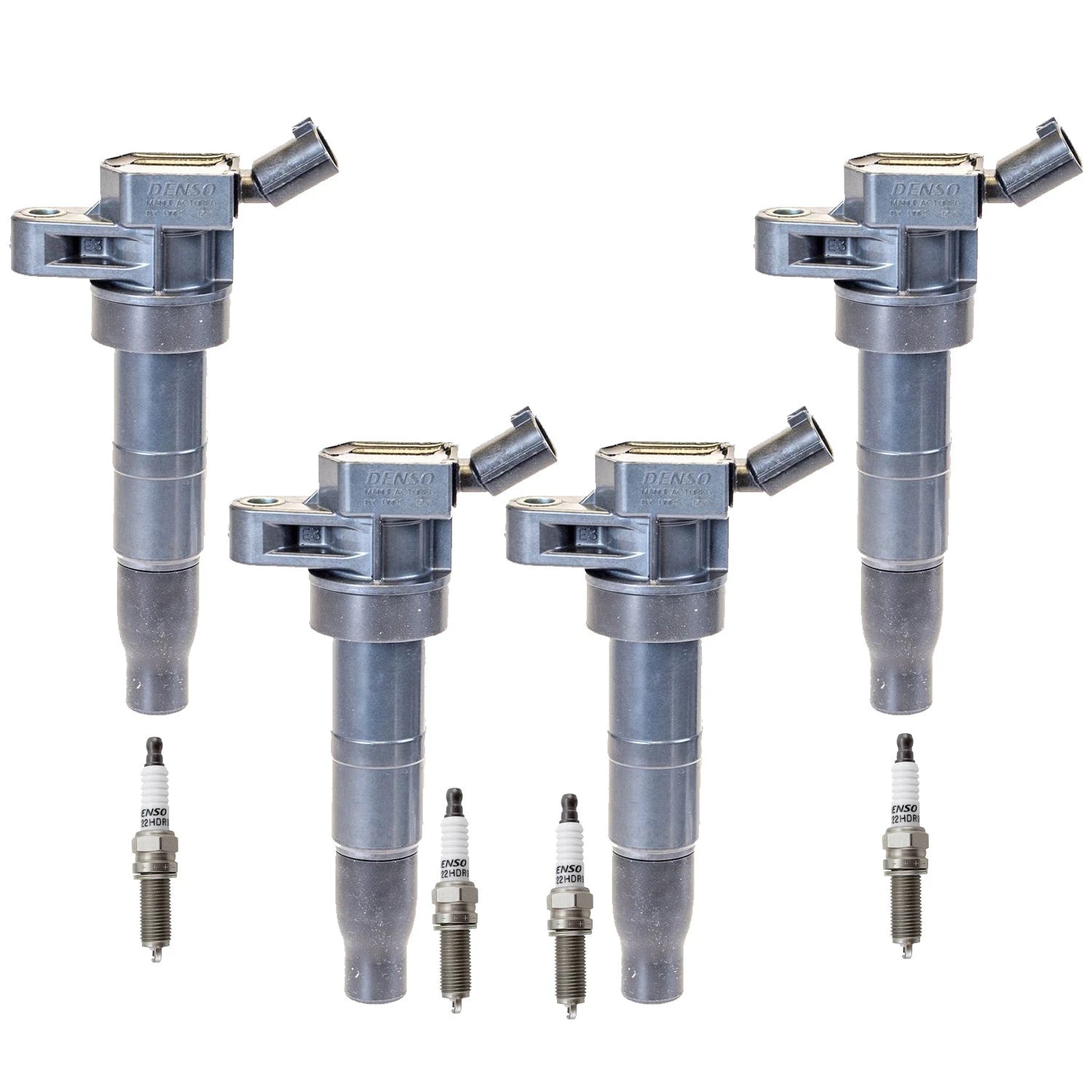 Set of 4 Ignition Coils & Nickel Spark Plugs for Optima Sonata (2011–2020)