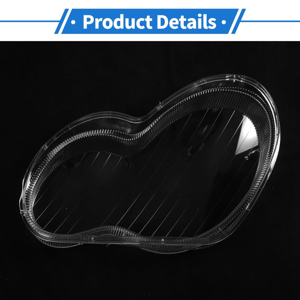 1 Pcs Headlight Lens Cover for Mercedes-Benz C-Class (2001–2017)