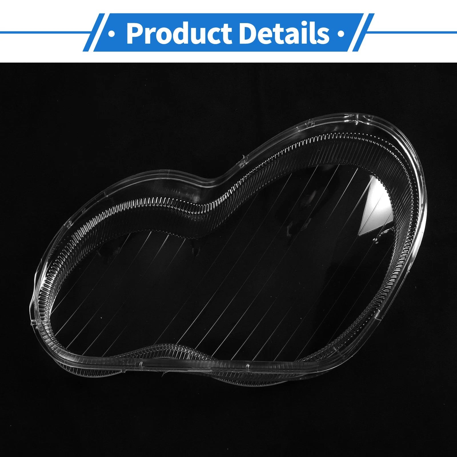 1 Pcs Headlight Lens Cover for Mercedes-Benz C-Class (2001–2017)