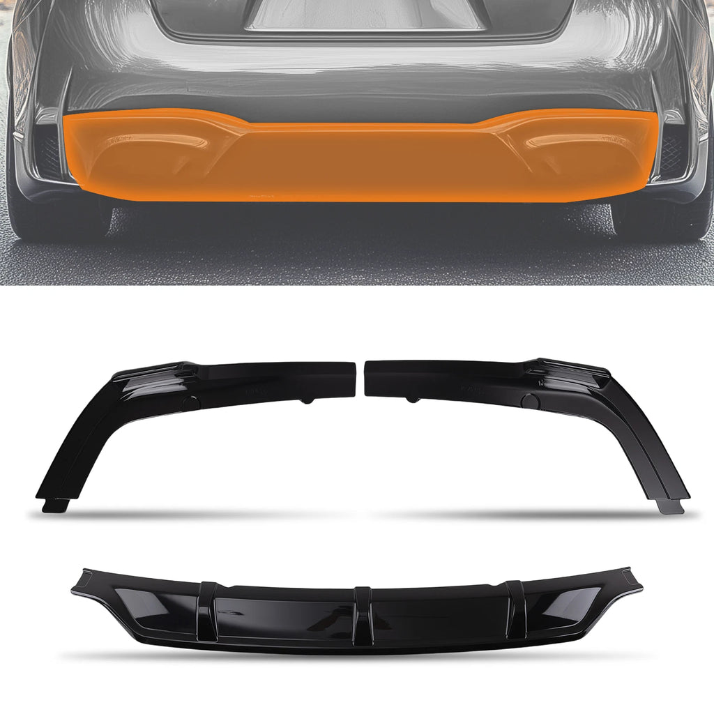Glossy Black Rear Bumper Diffuser for BMW X7 G07 M Sport (2019–2025)